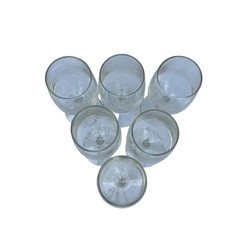 Novitate Winery Wine Glasses Etched Logo Los Gatos Historic HTF Lot Of 6 VTG