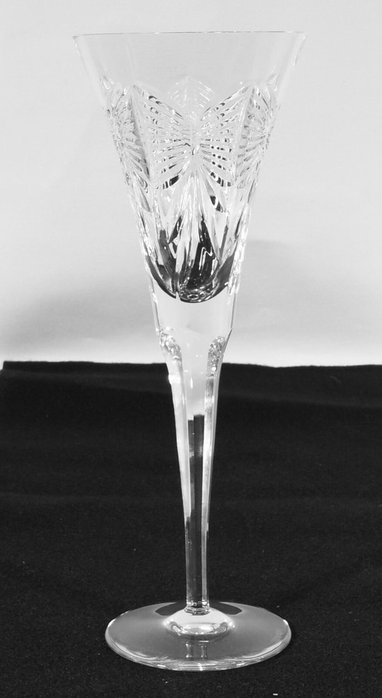 Waterford Millennium Toasting Flute Happiness 9 1/4″ Tall Holds 6 oz