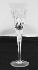 Waterford Millennium Toasting Flute Happiness 9 1/4″ Tall Holds 6 oz