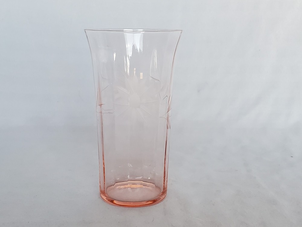 Antique Pink Glassware – Parfait or Champagne – Starflower, Your Choice
