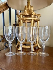 Lenox Monroe Gold Trim Set Of 2 Iced Tea Water Cocktail Beverage Goblets