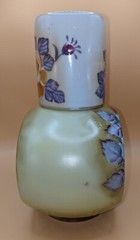 Nippon Hand Painted Floral Tumble Up Set Vintage Beautiful!