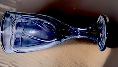 VINTAGE NORITAKE Sweet Swirl Light Purple Glass Goblet