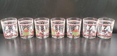 7 Epoch Holiday Joy Double Old Fashioned Set Vintage Christmas Drink Glasses Lot