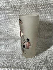 Here’s To Friends! & Song & Laughter… Frosted Glass Cocktail Tumbler GWB3#24