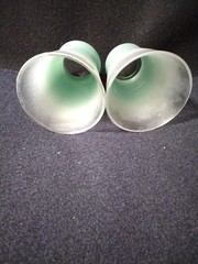Vintage Blendo Frosted Glass Tumblers set of 2