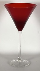 Lenox Holiday Gems Ruby Martini Glass Long Stem 8.75″ Red Crystal Replacement