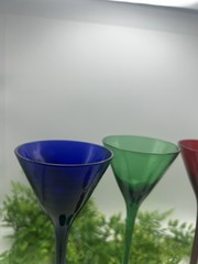 4 Vintage Cordial Glasses Long Stem 10” La Grande Bombay Glasses