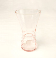 Dunbar Flint Glass Co. Art Deco Lidded Pitcher4 Tumblers Pink Depression Glass