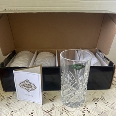 Godinger Dublin Highball Glasses – (4) SHANNON Crystal, 10 Oz NEW IN BOX