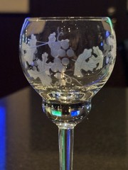 Antique Bohemian Hand-Blown Crystal Wine Glasses (Set of 4) c. 1890–1915
