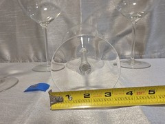 Vintage Set of 7 Yugoslavian Rogaska Mouth Blown Crystal Glasses – 2 Sizes