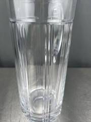 Deco Rogaska Gallia Crystal Martini Pitcher Signed Tall Vertical 44oz