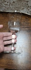 Set Of Eight Vintage Colony Floral Cut Wine Glasses No Cracks Or Chips
