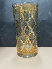 Culver Valencia 12 oz. Highball Glass – 22K Gold Gilding Green Diamond – 1 MCM