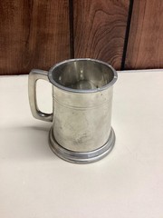 Vintage English Pewter Hurricane Hotel Tarifa Beer Mug Silver Tankard England