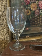 Libbey Teardrop Glasses Set of 4 Premier Water/Ice Tea Stem Footed Goblets 7″