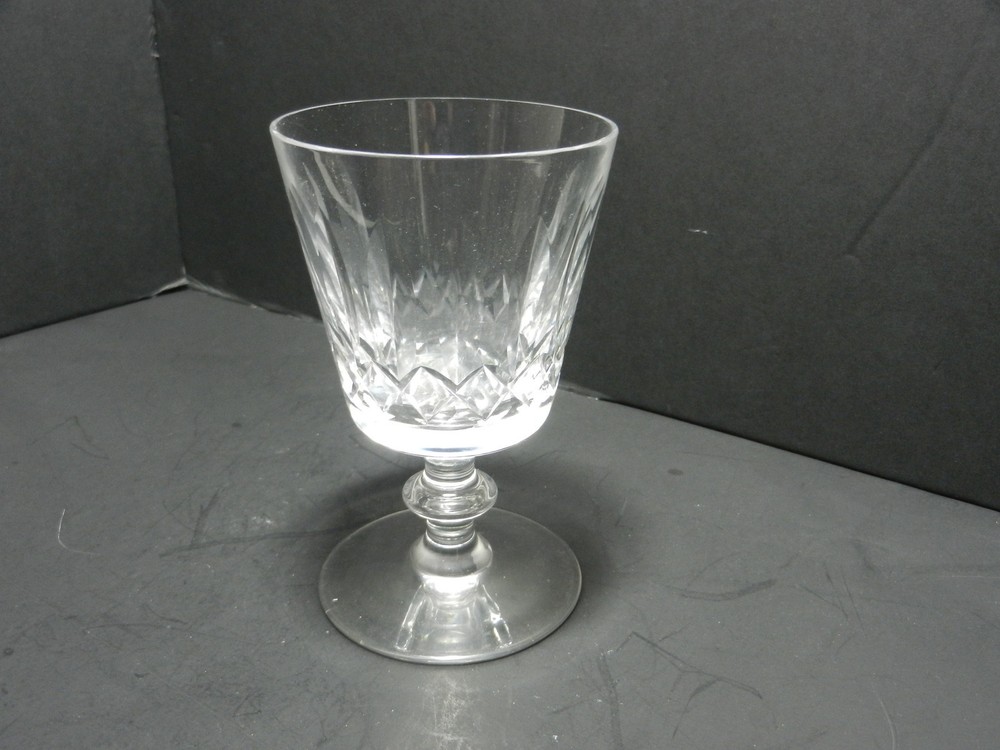 Webb Corbett WEC39 Crystal Water Goblet Vertical Cut & Stars 5 1/8″ T