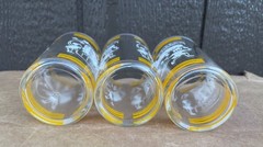 Vintage Hazel Atlas Washington DC Glasses Set Of 3 U.S. Capitol Lincoln Memorial