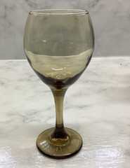 Vintage 6 Mismatched Rainbow Wine Goblets- Mixed Colored Glasses (6)