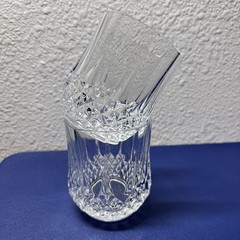 Set of 2 Cristal d’Arques Crystal Longchamp Whiskey Glasses 3.75” H Discontinued