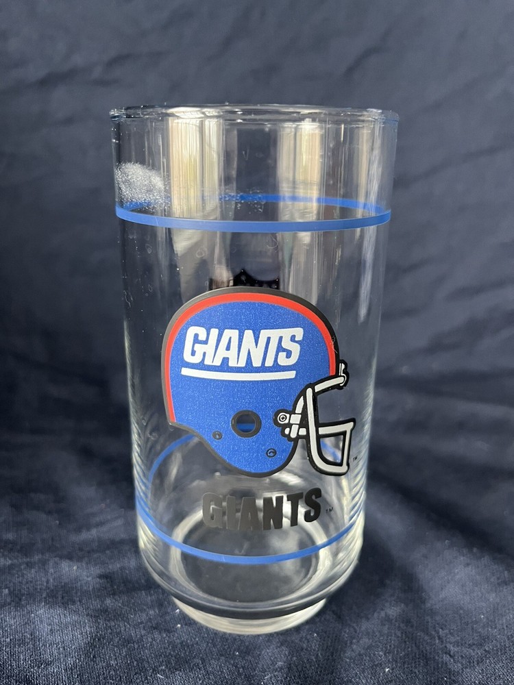 Vintage NFL NY Giants Glass Mobil