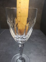 Vintage Gold Trim Goblets Gorham Crystal Royal Devon
