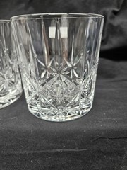 NEW Four MARQUIS by Waterford Bicchieri Sparkle Double Old Fashioned Glasses 3