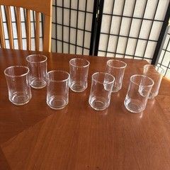 8 Vintage Libbey Bolero Tawney Glasses – Clear – 3.5 Inches Tall