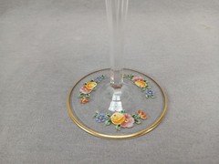 Myers Neffe / Lobmeyr Bohemian Enameled Watteau Scene & Gold Wine Glass A
