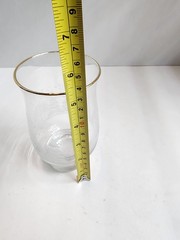 Libbey Christmas Winter Wonderland Gold Rim Glass