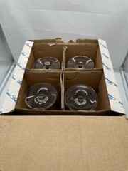 Princess House 6430 Vignette Clear Cut Crystal Wine Glasses Cut Smooth Stem Set4
