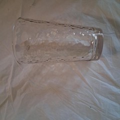 Vintage Libbey Clear Frost Crackle Pebble Texture Tumbler Glasses 16oz Set Of 4