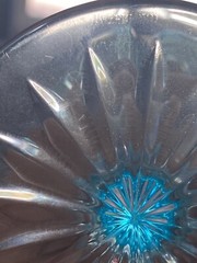 Waterford Marquis Brookside Turquoise Blue 8.5” Wine Glass Goblet Set of 4