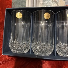 Longchamp Cristal D’arques Tumblers 11 1/4 oz Crystal 4 Piece Made In France