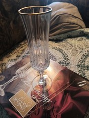Longchamps Gold, Cristal d’ Argues, 24% Lead Crystal. (4)