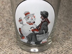 Norman Rockwell Glassware Collection Glasses GRAMPS ENCOUNTERS GRAMPS Snowman