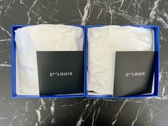 Hermes Saint (St.) Louis Crystal Oxymore Dark Blue Large DOF Tumbler Pair BNIB
