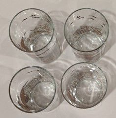 Set/4 Vintage LIBBEY Canadian Geese Flight Glasses Highball Whiskey 12 oz 5.5″T