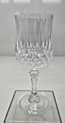4 Vintage Cristal D’Arques LONGCHAMP Wine Glasses 6.5″ Lead Crystal France 6 oz