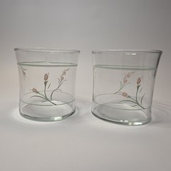 Corelle Peach Garland Glasses