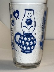 Oil Lamp Tea Pot Kraft Swanky Swig Juice Glass Blue Paint Grandmas For Grandkid
