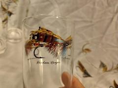 Lot Of 7 Vintage Fly Fishing Lures High Ball Glasses