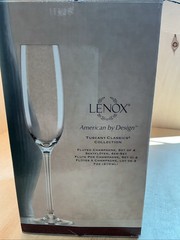 LENOX Set Of 4 TUSCANY CLASSICS Collection Fluted Champagne Glasses