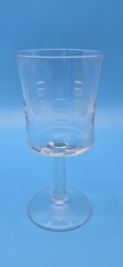 3 Vintage MCM Javit “Cameo” 6 Oz Wine Glass Crystal And Glass