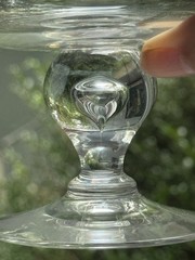 7877 STEUBEN 6 CRYSTAL CHAMPAGNE COUPES BALUSTER TEARDROP STEM  SIGNED 6 in BOX