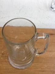 VTG Gold Wing GL1500 Motorcycle Large Glass Beer Stein Mug RARE