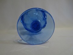 SET OF 6 FOSTORIA ARGUS BLUE CHAMPAGNE/SHERBET GOBLETS FOR THE HENRY FORD MUSEUM