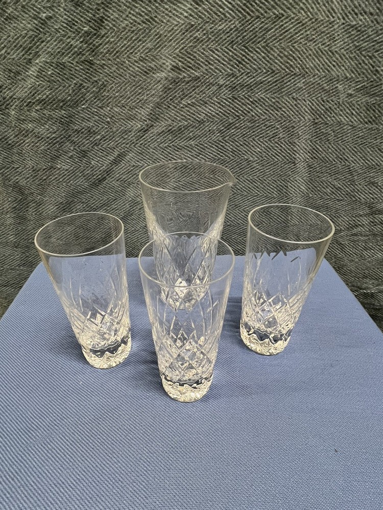 Set Of 3 Glasses CRISTAL AU PLOMB Pinch La Pianci FRANCE