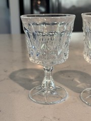 Set of 4 Mismatched Glasses and Spirits Measure Glass Barware